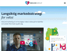 Tablet Screenshot of inboundgroup.com